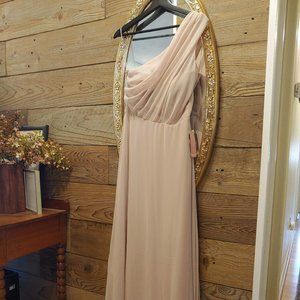 Birdy Grey Kira Dress | Taupe, Chiffon (M) NWT